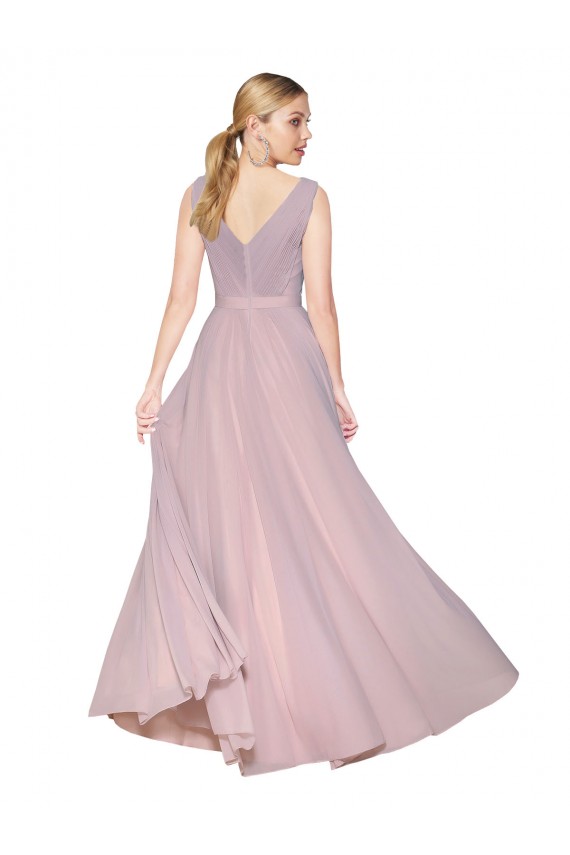 Discount Sleeveless Primrose V-Back A-Line V-Neck Prom Dress Canada