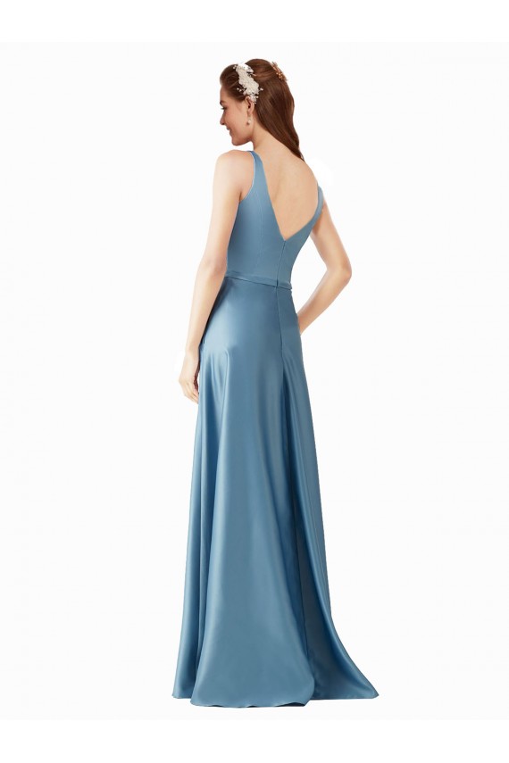 Discount Sleeveless A-Line High Neck Black Tie Prom Dress Canada