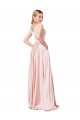 Discount Sleeveless Pink A-Line Off the Shoulder Prom Dress Canada
