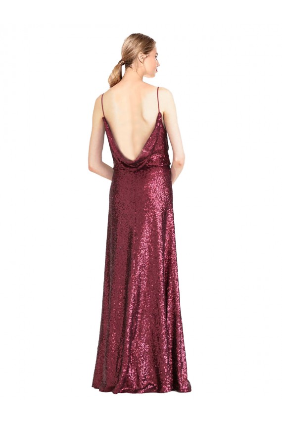 Discount Sleeveless Burgundy A-Line Halter Neck Prom Dress Canada
