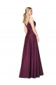 Discount Sleeveless Wild Berry V-Back A-Line Spaghetti Straps Prom Dress Canada