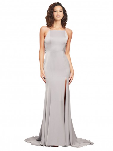 Discount Sleeveless Low Back A-Line High Neck Prom Dress Canada