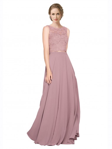 Discount Sleeveless A-Line Illusion Neck Black Tie Prom Dress Canada