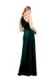 Discount Sleeveless Dark Green Keyhole Back A-Line Spaghetti Straps Prom Dress Canada