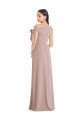 Discount Sleeveless Dusty Pink A-Line Off the Shoulder Prom Dress Canada