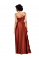Discount Sleeveless Burnt Orange A-Line One Shoulder Black Tie Prom Dress Canada