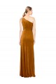 Discount Sleeveless Gold A-Line One Shoulder Prom Dress Canada
