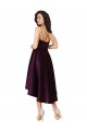 Discount Sleeveless Grape Criss Cross Back A-Line Sweetheart High Low Prom Dress Canada