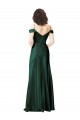 Discount Sleeveless Hunter V-Back A-Line Off the Shoulder Prom Dress Canada