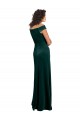 Discount Cap Sleeves Dark Green A-Line Square Neck Prom Dress Canada