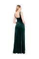Discount Sleeveless Dark Green A-Line Square Neck Prom Dress Canada