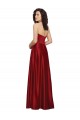 Discount Sleeveless Dark Red A-Line Strapless Prom Dress Canada