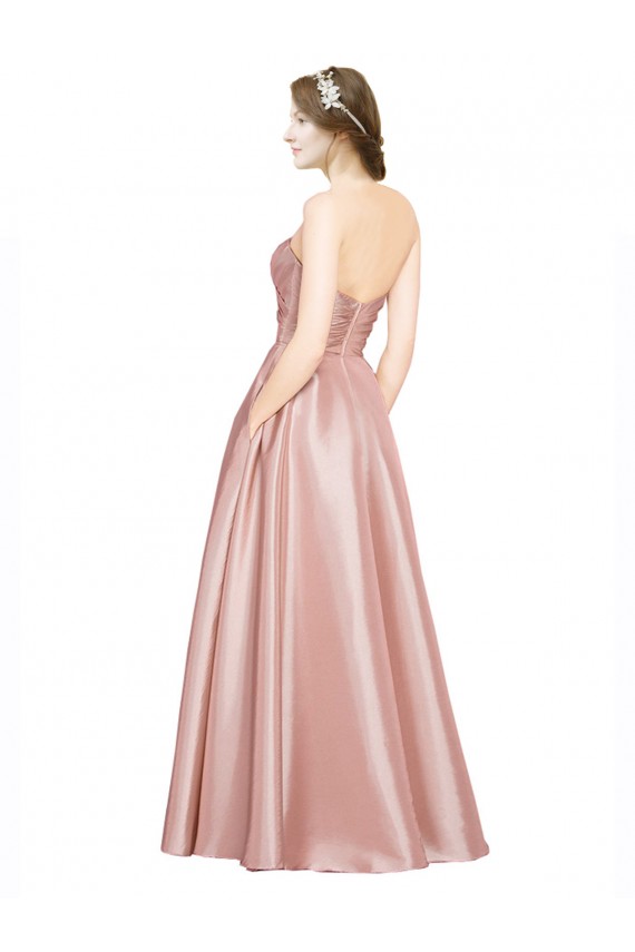 Discount Sleeveless Low Back A-Line Sweetheart Black Tie Prom Dress Canada