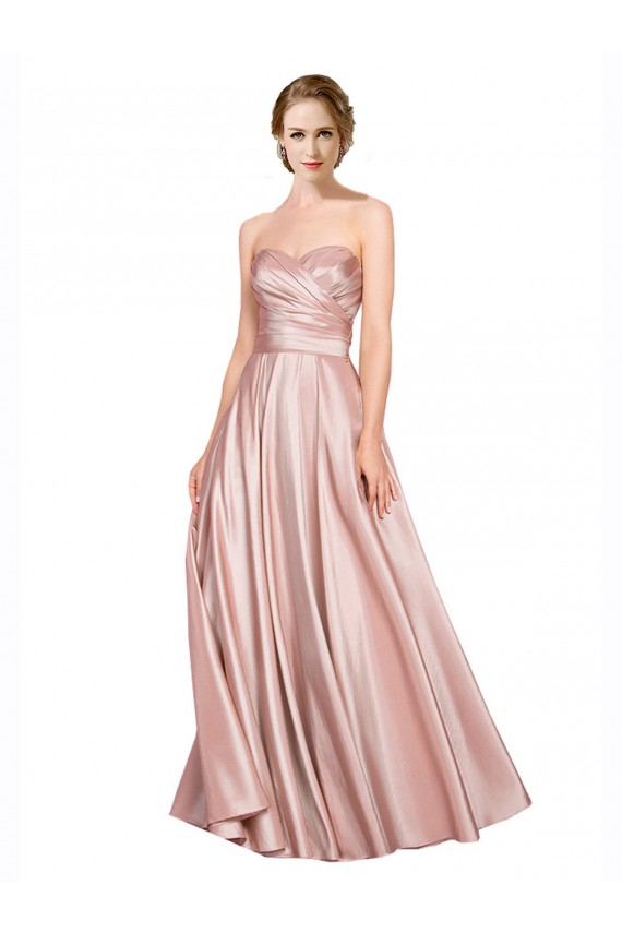 Discount Sleeveless Low Back A-Line Sweetheart Black Tie Prom Dress Canada