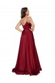 Discount Sleeveless French Blue Low Back A-Line Spaghetti Straps Black Tie Prom Dress Canada