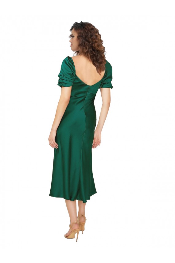 Discount Short Sleeves Hunter Low Back A-Line Sweetheart Prom Dress Canada