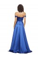 Discount Sleeveless Royal Blue A-Line Off the Shoulder Prom Dress Canada