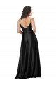 Discount Sleeveless Black Low Back A-Line V-Neck Prom Dress Canada