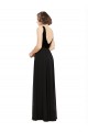 Discount Sleeveless Black Open Back A-Line V-Neck Prom Dress Canada