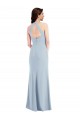 Discount Sleeveless Light Sky Blue Open Back A-Line Halter Neck Prom Dress Canada
