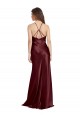 Discount Sleeveless Burgundy Gold A-Line Spaghetti Straps Prom Dress Canada