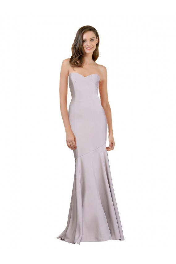 Discount Sleeveless Arctic Lilac Mermaid Strapless Prom Dress Canada