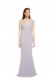 Discount Sleeveless Arctic Lilac Keyhole Back Mermaid V-Neck Prom Dress Canada