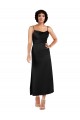Discount Sleeveless Black A-Line Spaghetti Straps Prom Dress Canada
