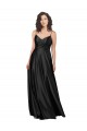 Discount Sleeveless Black Low Back A-Line V-Neck Prom Dress Canada