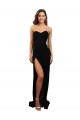 Discount Sleeveless Black Low Back Column Sweetheart Prom Dress Canada