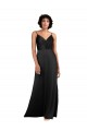 Discount Sleeveless Black Column V-Neck Prom Dress Canada