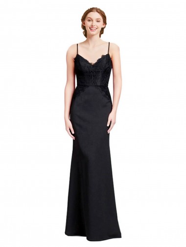 Discount Sleeveless Black Low Back Mermaid Spaghetti Straps Prom Dress Canada