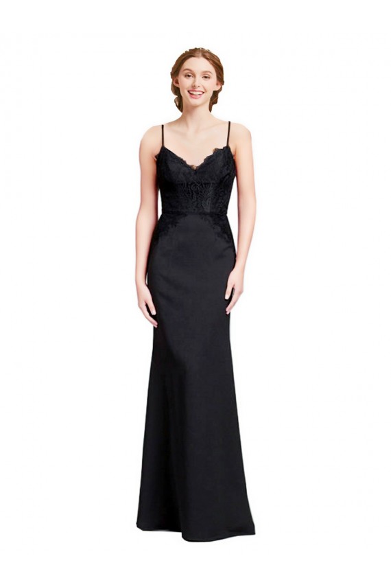 Discount Sleeveless Black Low Back Mermaid Spaghetti Straps Prom Dress Canada