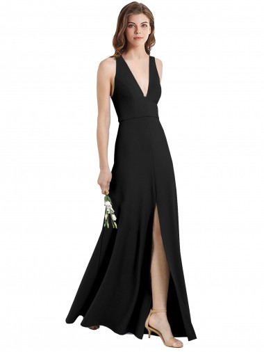 Discount Sleeveless Black Sheath Halter Neck Prom Dress Canada
