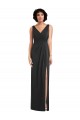 Discount Sleeveless Black V-Back Sheath V-Neck Prom Dress Canada