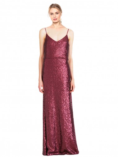 Discount Sleeveless Burgundy A-Line Halter Neck Prom Dress Canada