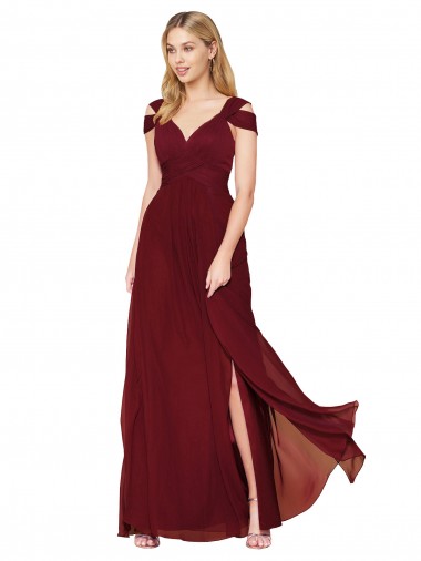 Discount Sleeveless Burgundy A-Line Sweetheart Prom Dress Canada