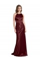 Discount Sleeveless Burgundy Gold A-Line Spaghetti Straps Prom Dress Canada