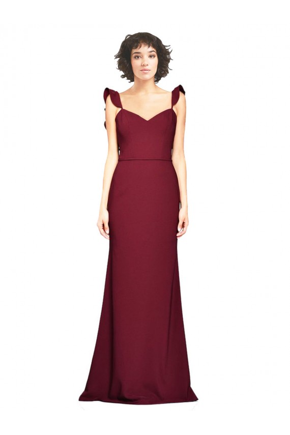 Discount Sleeveless Burgundy Mermaid Strapless Prom Dress Canada