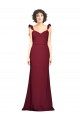 Discount Sleeveless Burgundy Mermaid Strapless Prom Dress Canada