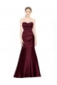 Discount Sleeveless Burgundy Low Back Mermaid Sweetheart Prom Dress Canada