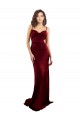 Discount Sleeveless Burgundy Criss Cross Open Back Sheath Silky Satin Cowl Neck Prom Dress Canada