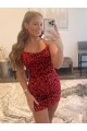 Discount Sleeveless Burgundy Sheath Spaghetti Straps Prom Dress Canada