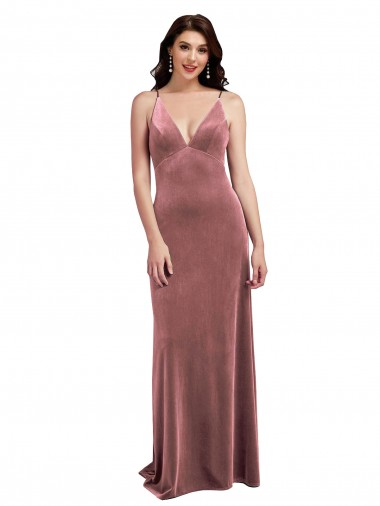 Discount Sleeveless Cinnamon Rose Low Back A-Line V-Neck Prom Dress Canada