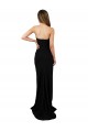 Discount Sleeveless Black Low Back Column Sweetheart Prom Dress Canada