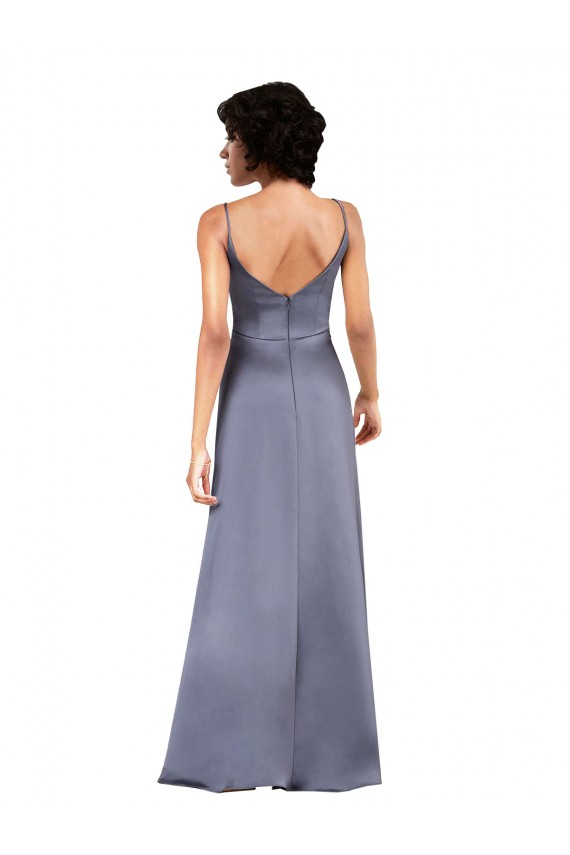 Discount Sleeveless Black Column V-Neck Prom Dress Canada