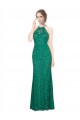 Discount Sleeveless Dark Green Low Back Mermaid Halter Neck Prom Dress Canada