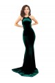 Discount Sleeveless Dark Green Low Back Mermaid High Neck Prom Dress Canada