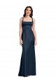 Discount Sleeveless Dark Navy Low Back A-Line Square Neck Prom Dress Canada