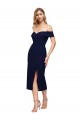 Discount Sleeveless Dark Navy Mermaid Sweetheart Stretch Crepe Prom Dress Canada
